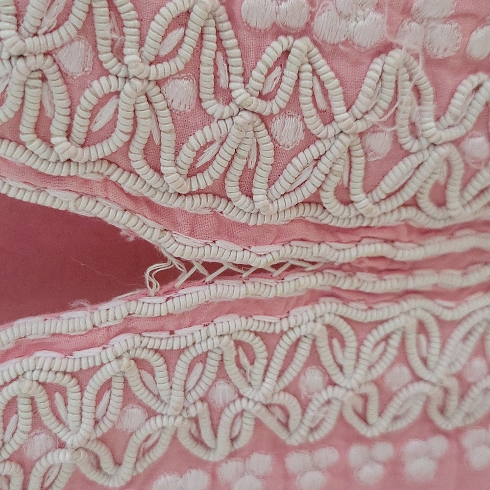 Sachin and Babi pink tunic with white embroidery (S) - Picture 3 of 5